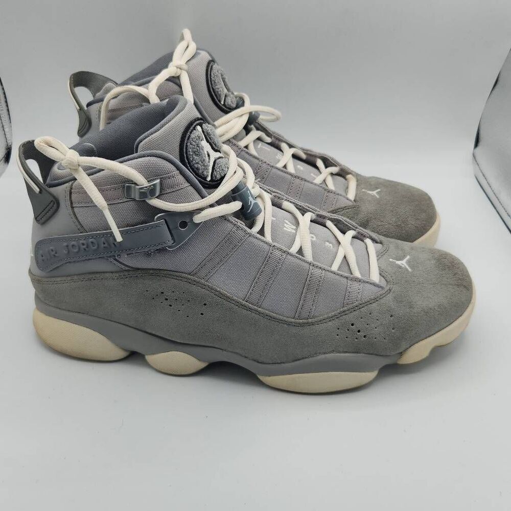 Men’s Air Jordan 6 Rings Size 11 Silver Cool Grey White Jordan 322992-014 Xi